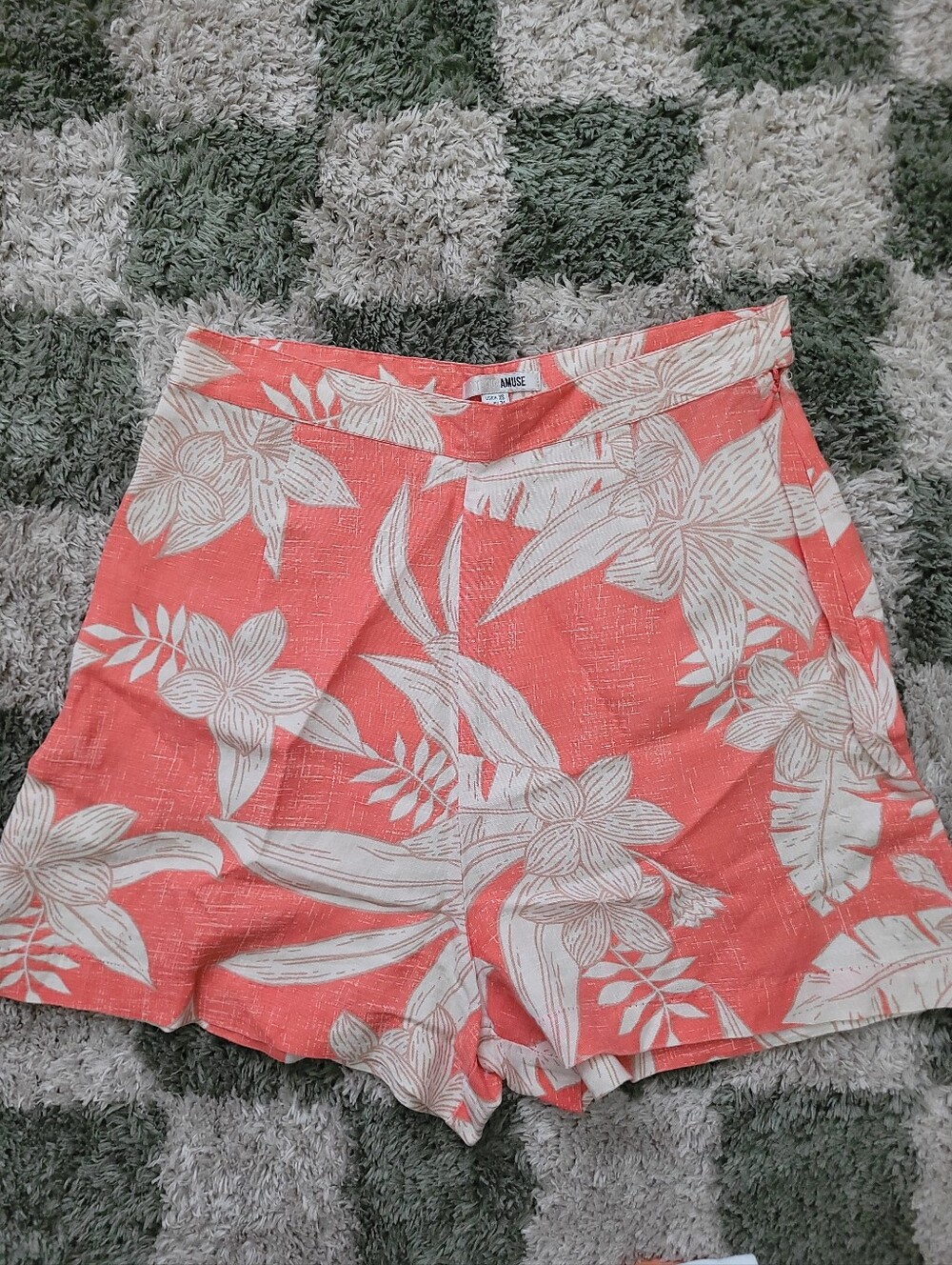 Amuse Coral Floral High-Rise Women’s Shorts